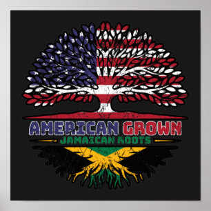 Jamaican Jamaica US American USA Verenigde Staten  Poster