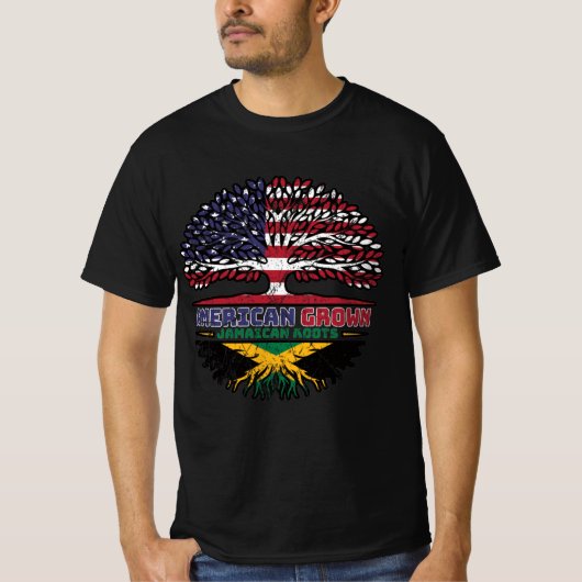 Jamaican Jamaica US American USA Verenigde Staten  T-shirt (Voorkant)