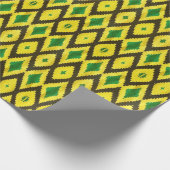 Jamaican Kente Styled Wrapping Paper Cadeaupapier (Hoek)