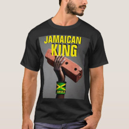 JAMAICAN KING Basic Donker T-shirt