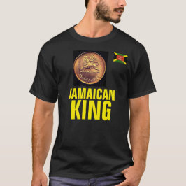 JAMAICAN KING JMT Basic Donker T-shirt