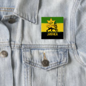 Jamaican Lion of Judah Button (In situ)