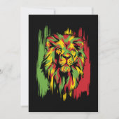Jamaican Lion Rasta African Reggae Kaart (Voorkant)