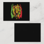 Jamaican Lion Rasta African Reggae Visitekaartje (Voorkant / Achterkant)