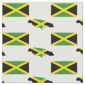 JAMAICAN MAP | Jamaica Flag Stof (Close Up)
