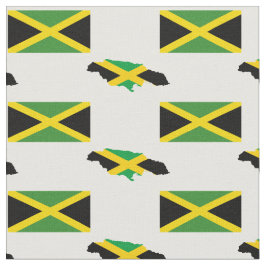 JAMAICAN MAP | Jamaica Flag Stof