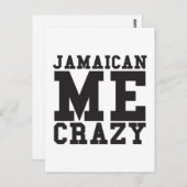 Jamaican Me Crazy Briefkaart (Voorkant / Achterkant)