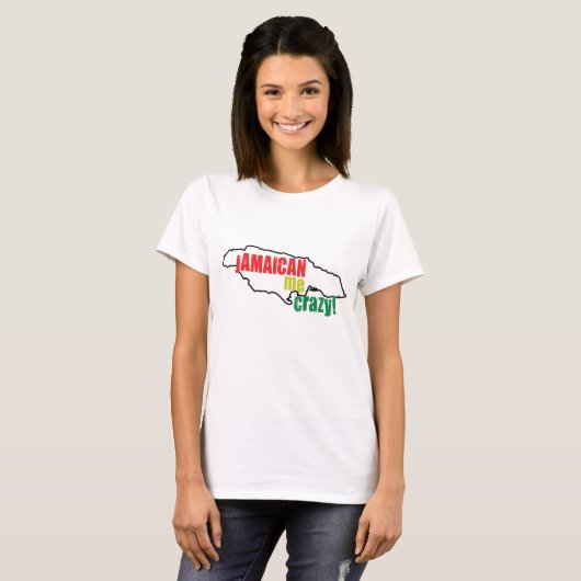 Jamaican Me Crazy T-shirt (Voorkant volledig)
