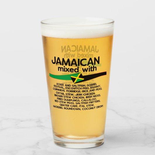 Jamaican Mixed With Jamaica Proud Glas (Achterkant gevuld)
