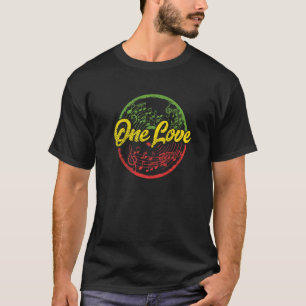 Jamaican Music One Love Jamaica Flag Reggae T-shirt