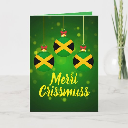 Jamaican Patois Festive Merry Christmas Kaart (Voorkant)