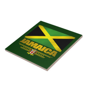 Jamaican Pride Ceramic Tile/Onderzetter Tegeltje