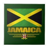 Jamaican Pride keramische Tegel / Onderzetter Tegeltje (Voorkant)