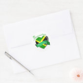 Jamaican Princess Ronde Sticker (Envelop)