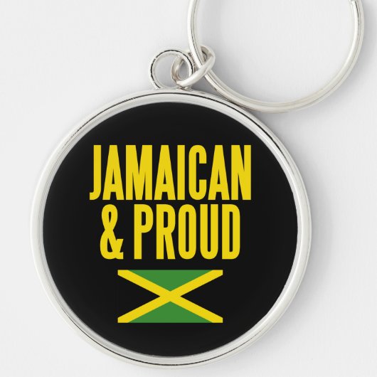Jamaican & Proud Jamaica Flag Sleutelhanger (Voorkant)