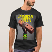 JAMAICAN QUEEN Basic Donker T-shirt (Voorkant)