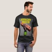 JAMAICAN QUEEN Basic Donker T-shirt (Voorkant volledig)