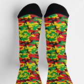 Jamaican Rasta Camouflage Patterned Sokken (Top)
