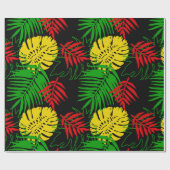 Jamaican Rasta Colors Caribbean Wedding Cadeaupapier (Vlak)