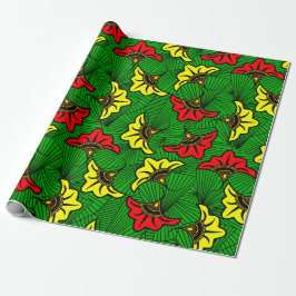 Jamaican Rasta Colors Caribbean Wedding Cadeaupapier