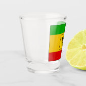 Jamaican Rasta Flag Monogram Shot Glas (Links)