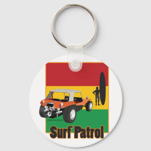 Jamaican Rasta Surfpatrol Buggy Sleutelhanger