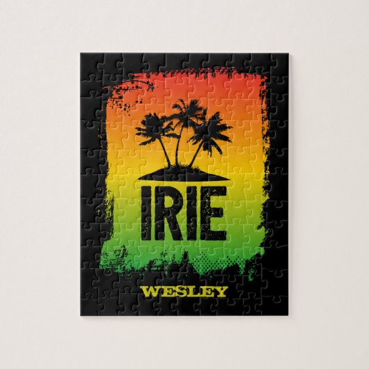 Jamaican Rastafarian IRIE Rasta Flag Colors Legpuzzel (Verticaal)
