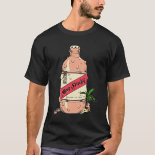 Jamaican Red Stripe Beer gemonteerd T-shirt