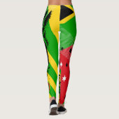 Jamaican Reggae Rasta Leggings (Achterkant)