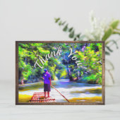 Jamaican River Raft Ride Dank u J001 Bedankkaart (Staand voorkant)