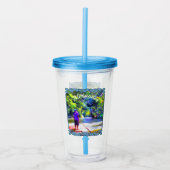 Jamaican River Raft Ride J001 Acryl Drinkbeker (Voorkant)