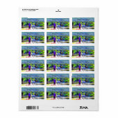 Jamaican River Raft Ride J001 Adres Etiket (Full Sheet)