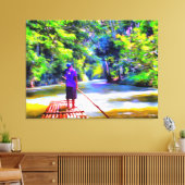 Jamaican River Raft Ride J001 Art Canvas Afdruk (Insitu (Woonkamer))