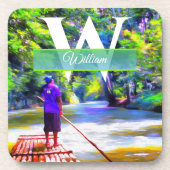 Jamaican River Raft Ride J001 Bier Onderzetter (Voorkant)