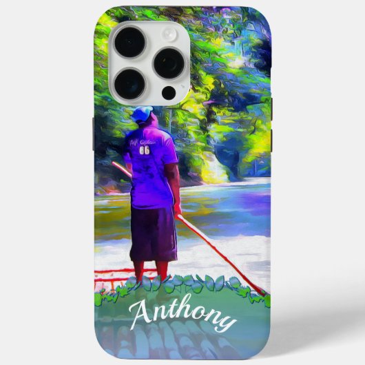 Jamaican River Raft Ride J001 Case-Mate iPhone Case (Achterkant)