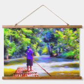 Jamaican River Raft Ride J001 Hangend Wandkleed (Voorkant)