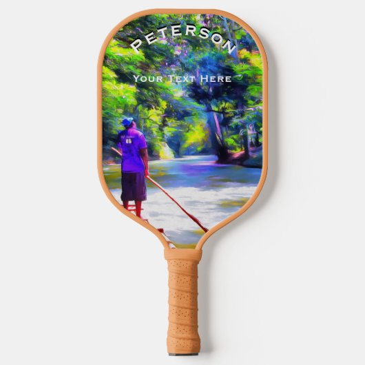 Jamaican River Raft Ride J001 Pickleball Paddle (Voorkant)