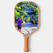 Jamaican River Raft Ride J001 Pickleball Paddle (Achterkant)