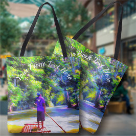 Jamaican River Raft Ride J001 Tote Bag