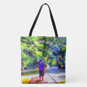 Jamaican River Raft Ride J001 Tote Bag (Voorkant)
