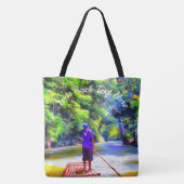 Jamaican River Raft Ride J001 Tote Bag (Achterkant)