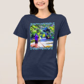 Jamaican River Raft Ride J001 Tri-Blend Shirt (Voorkant)