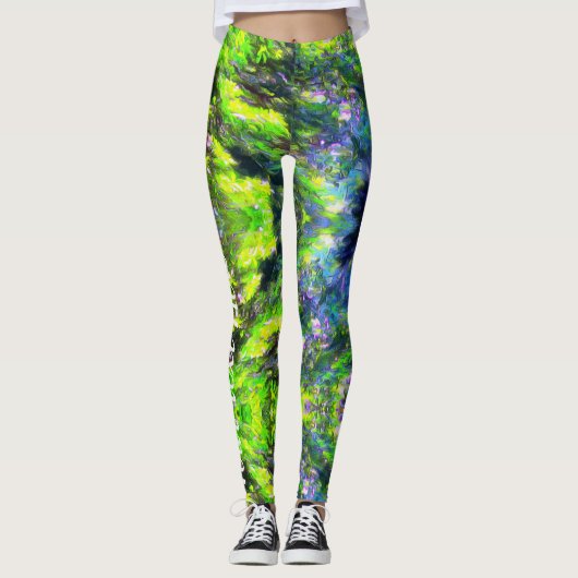 Jamaican River Trees J001 Leggings (Voorkant)