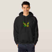 Jamaican Saint Vincentian Flag Butterfly Hoodie (Voorkant volledig)