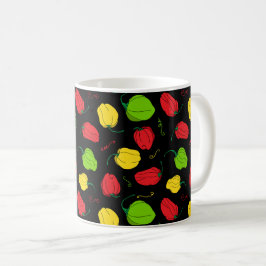 Jamaican Scotch Bonnet Food Patterned Koffiemok