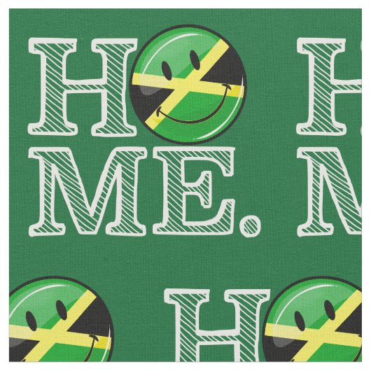 Jamaican Smiling Flag House Warmer Stof (Close Up)