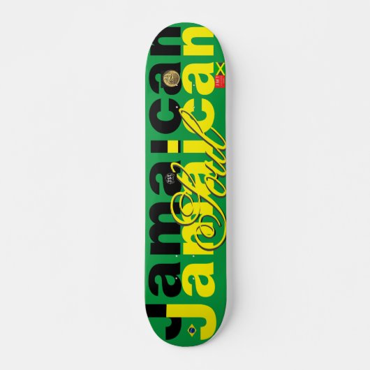 JAMAICAN SOUL 7 3/4" Skateboard Dek (Voorkant)