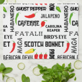 Jamaican Spicy Chili Peppers Theedoek (Gevouwen)