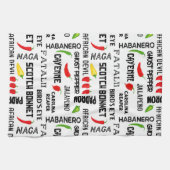 Jamaican Spicy Chili Peppers Theedoek (Horizontaal)