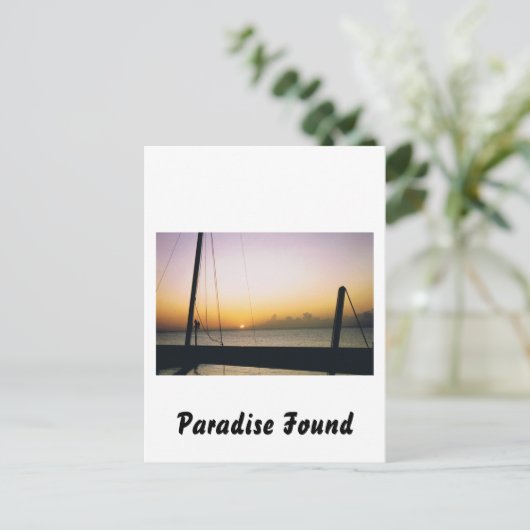 Jamaican Sunset Briefkaart (Staand voorkant)